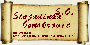 Stojadinka Osmokrović vizit kartica